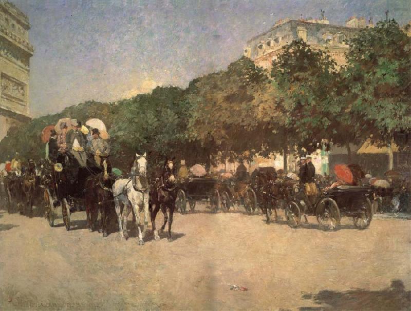 Childe Hassam Der Tag des Grand Prix china oil painting image